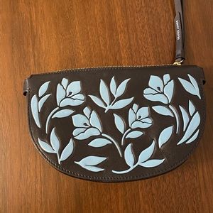 Draper James Floral Half Moon Wristlet
